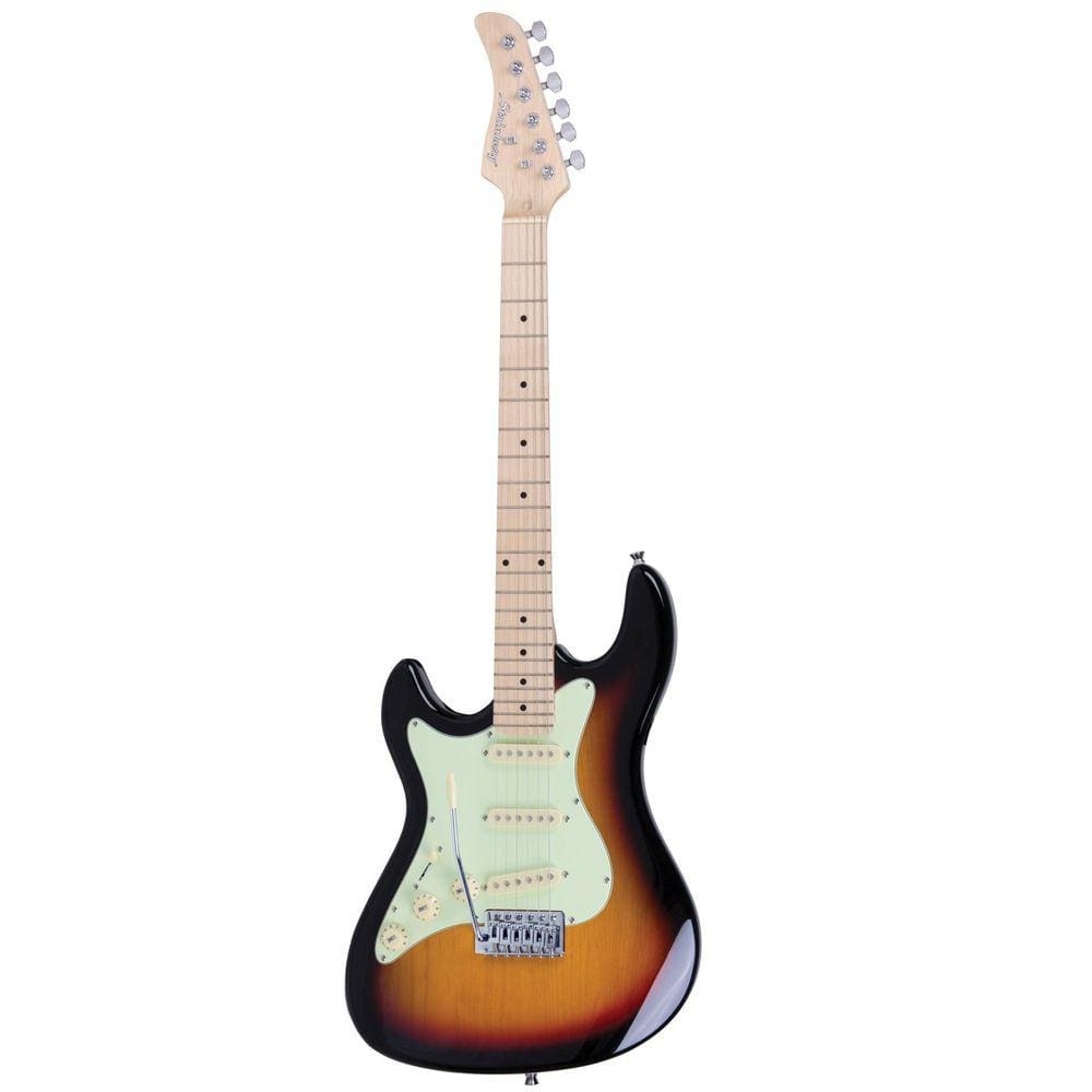 Guitarra Canhota Strato Strinberg Sts100 Sb Lh Sunburst