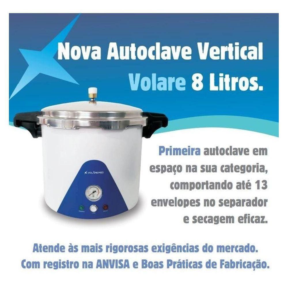 Autoclave Manicure Podologia 8 Litros Anvisa 220V Volare Med