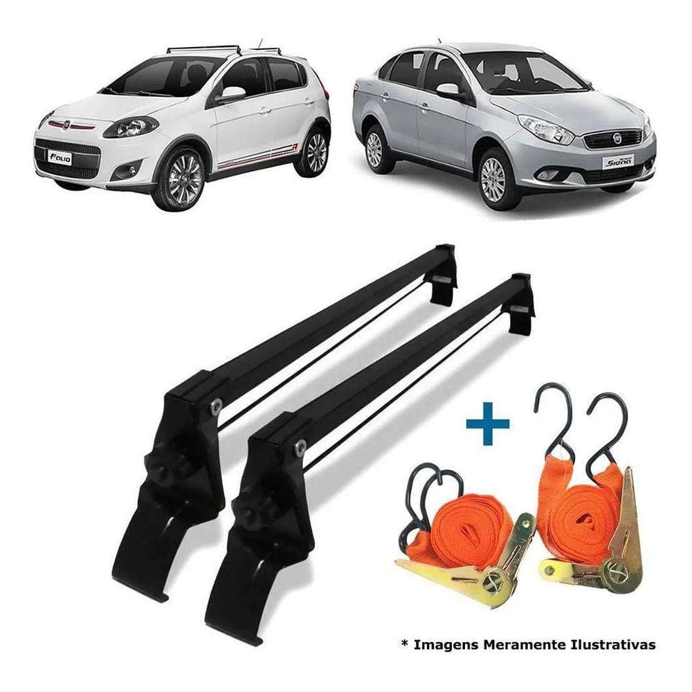 Rack Teto + 2 Cintas Palio Novo Atractive Grand Siena 2013 A