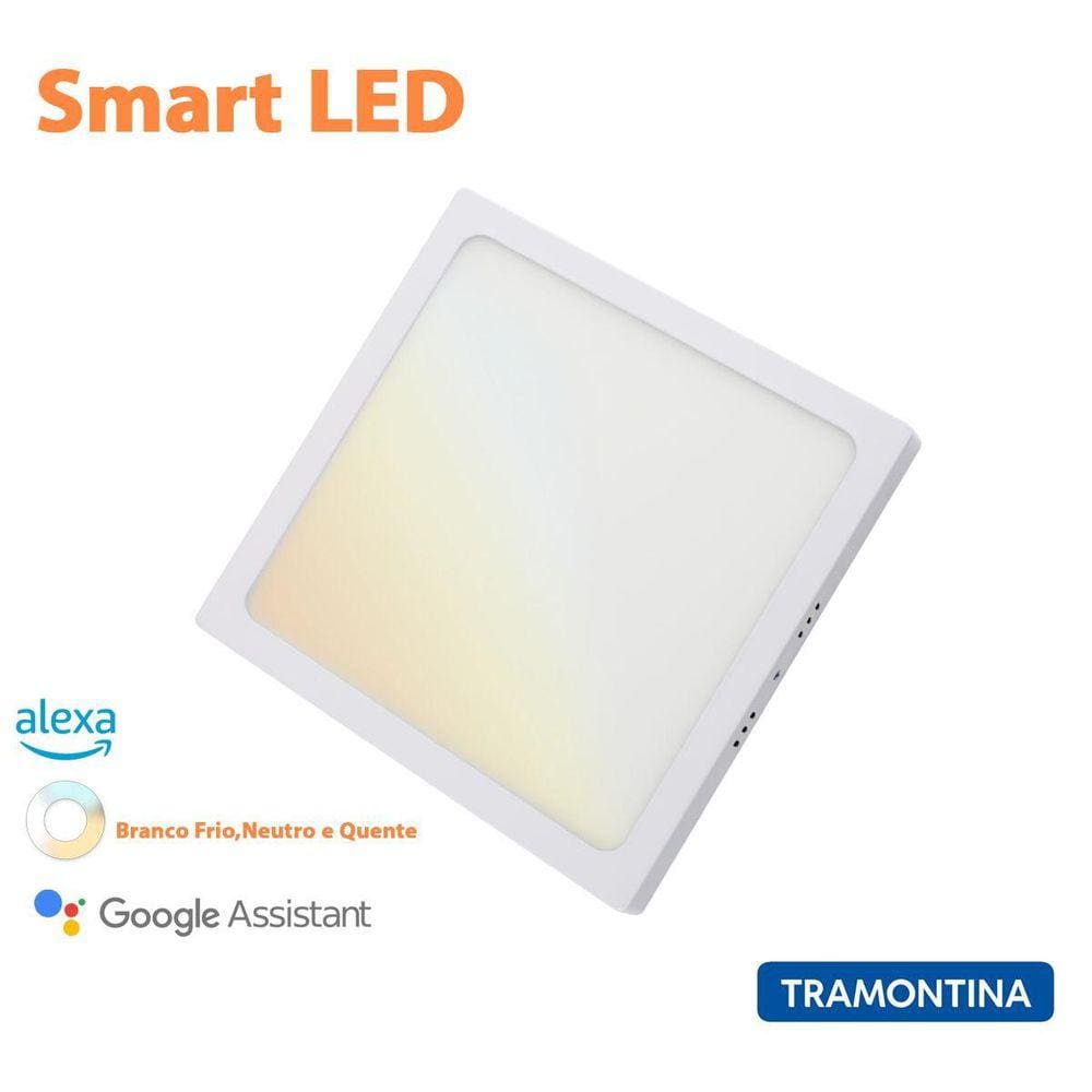 Painel Smart Led Quadrado Sobrepor 18W Tramontina 58026/321