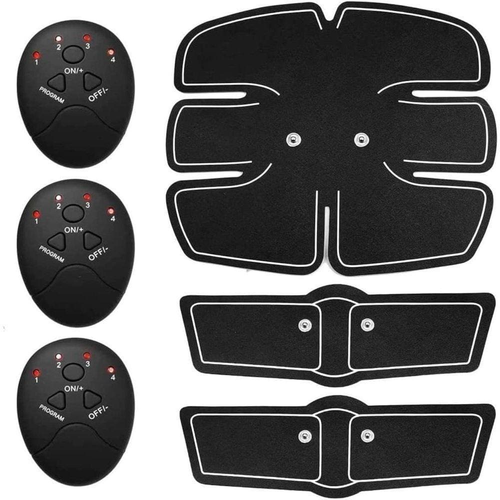 Ems Cinto Estimulador Muscular Aparelho Abdominal 6 Packs Eletromuscular 3 Em 1