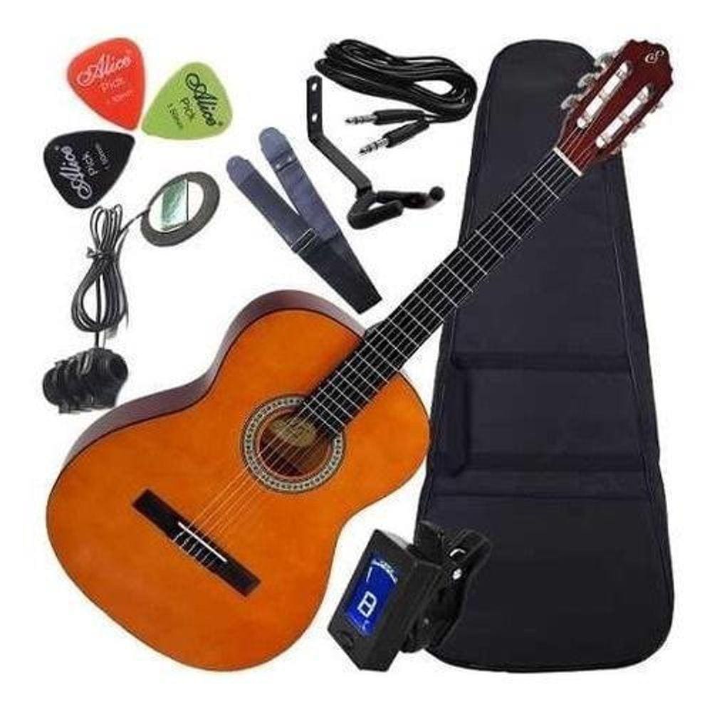Kit Violão Elétrico Com Multi Acessórios S14 Nt Giannini