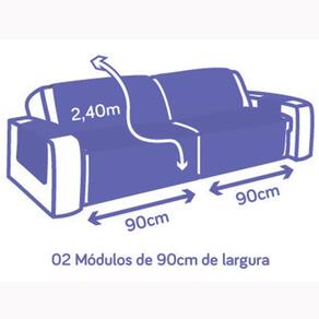 Protetor Sofá Retrátil 3 Lugares King Dupla Face 1,80M
