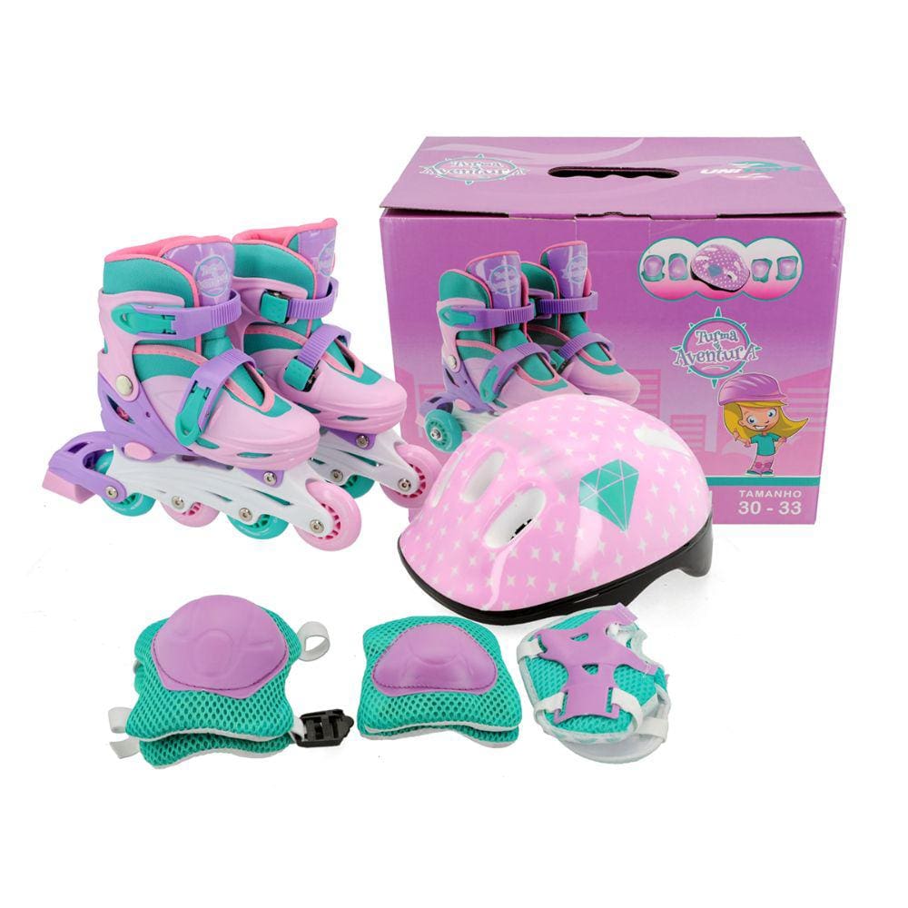 Skate Infantil Frozen Menina com Proteção