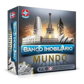 Jogo de Tabuleiro Banco Imobiliário Mundo Estrela