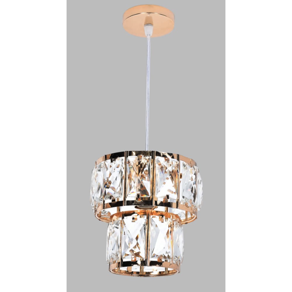 Pendente Cristal Dourado 14cm 1E14