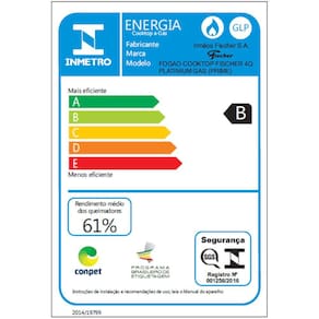 Cooktop 4 Bocas a Gas Bivolt Platinium Prime Fischer Cinza
