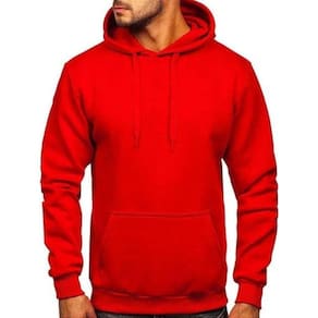 Moletom Conguru Masculino Liso Moda Inverno Confort Vermelho