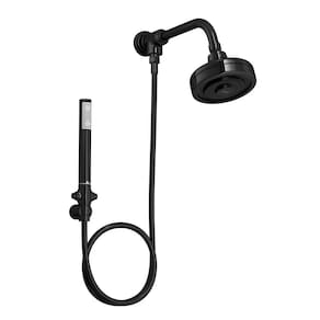 Chuveiro Deca Acqua Plus 1990.Bl.Std.Kit.No De Parede Com Desviador Black Noir