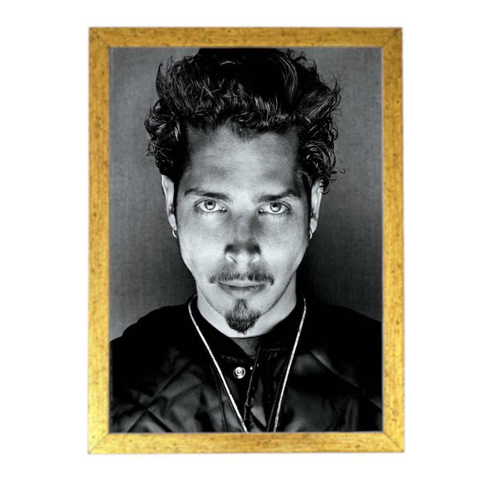 quadro poster com moldura grunge Chris Cornell d6364