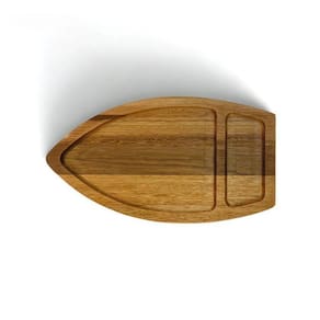 Kit 5 Tábuas Barca Para Sushi Comida Japonesa - Madeira 40Cm