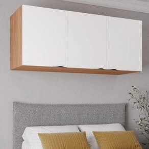 Ponte Modular 3 Portas Hera CabeCasa MadeiraMadeira Louro/Branco Geada