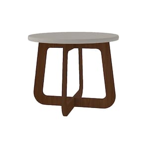 Mesa de Centro Redonda Artely Jasmin 4498 Cedro/Off White SE