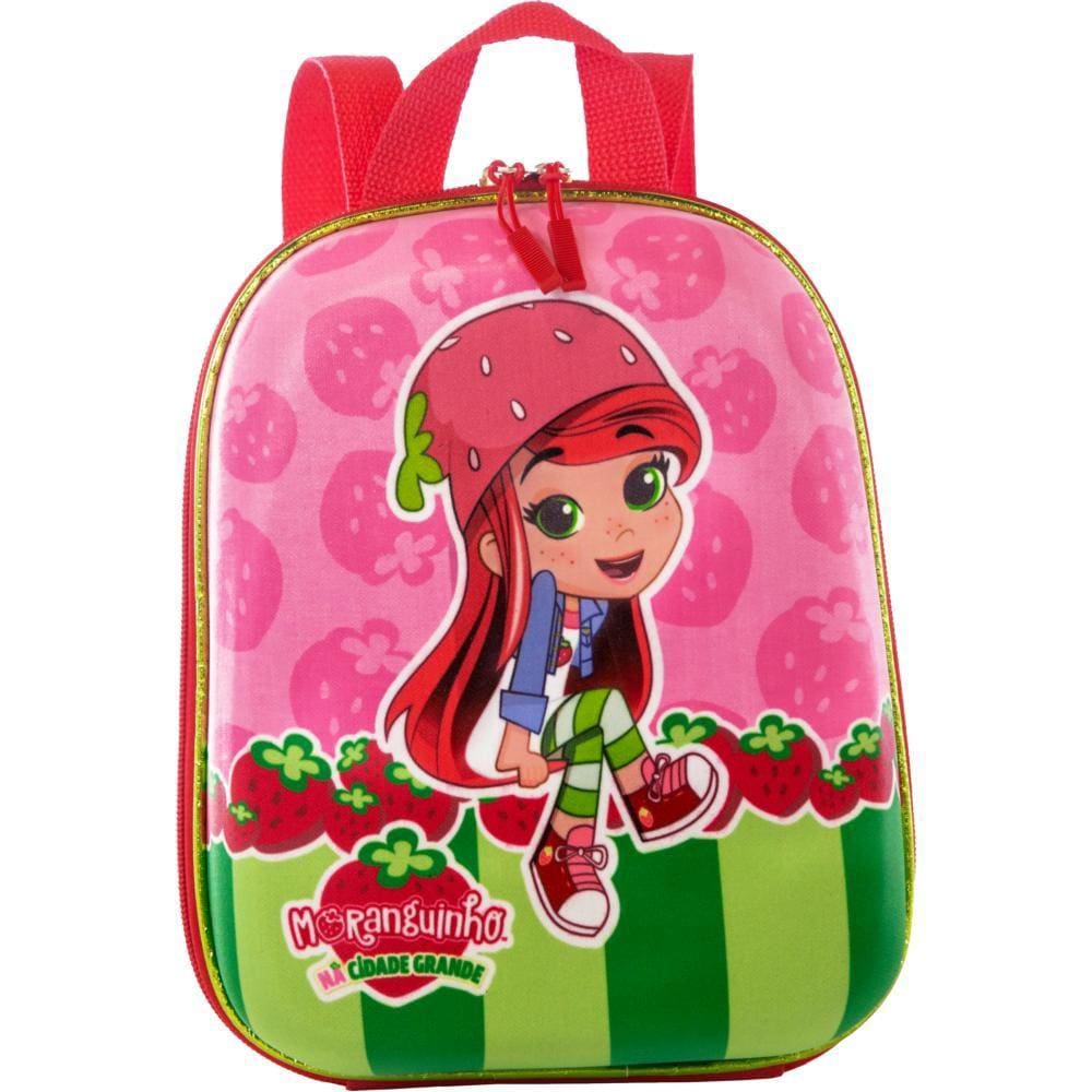 Mochila Pequena Maxtoy 3D Moranguinho Rosa