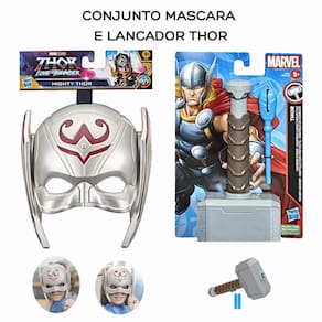 Máscara de Brinquedo Marvel Da Jane Foster e Lança Dardos