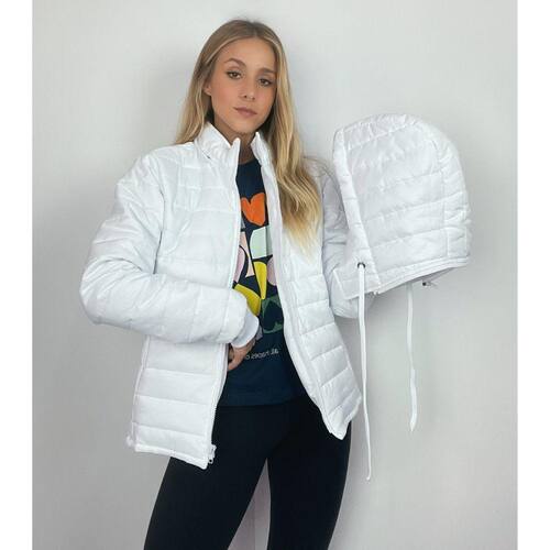 Jaqueta feminina bobojaco-Branca Ponto