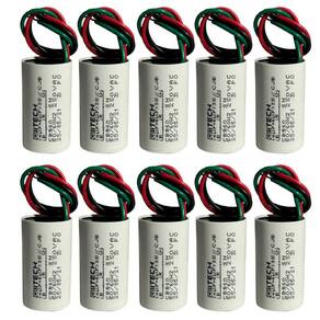 Capacitor de motor 4UF + 6UF/ 250VAC FLEX 10 UNID - ALLTECH