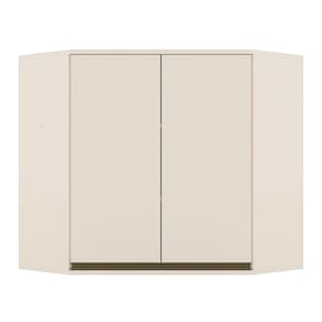 Armário Aéreo Canto Oblíquo 83cm Connect Off White - Móveis Henn