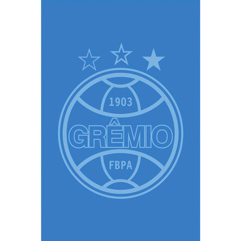 Toalha Social Buettner Jacquard Veludo Futebol Grémio 33cmx50cm Azul Celeste