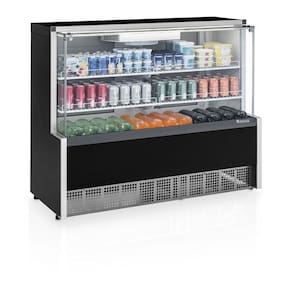 Vitrine Refrigerada Ar Forçado Aurora 140cm GPFA-140R/PR 127v Gelopar