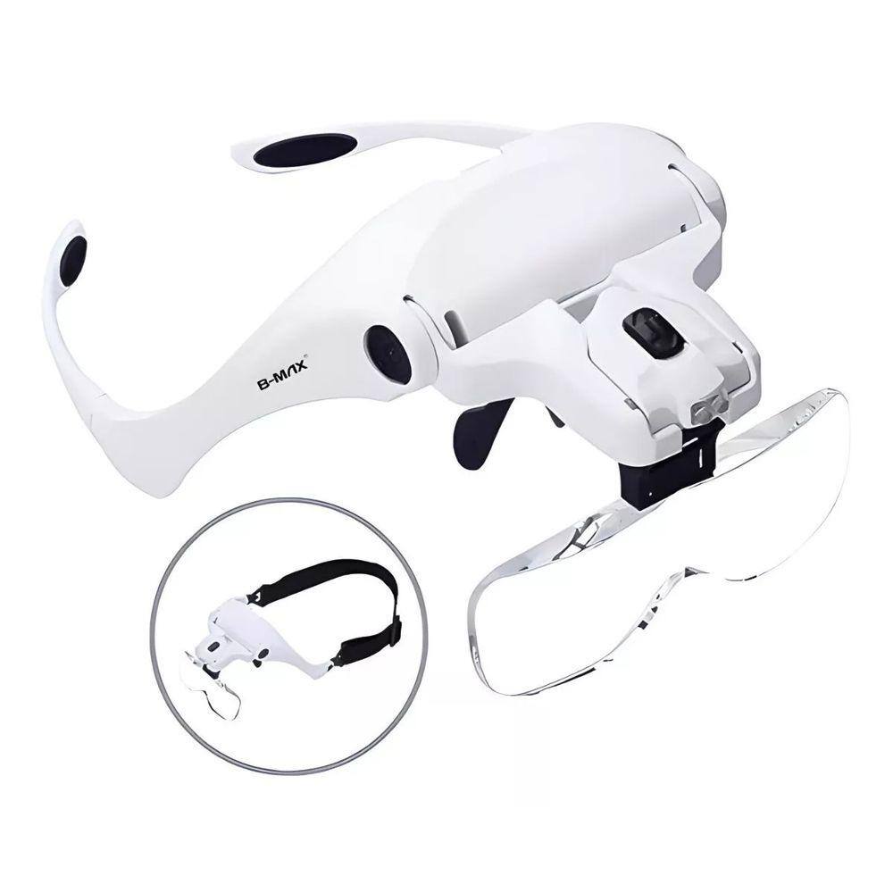 Lupa De Cabeça 5 Lentes Aumento Artes Ofícios Hobby Dentista