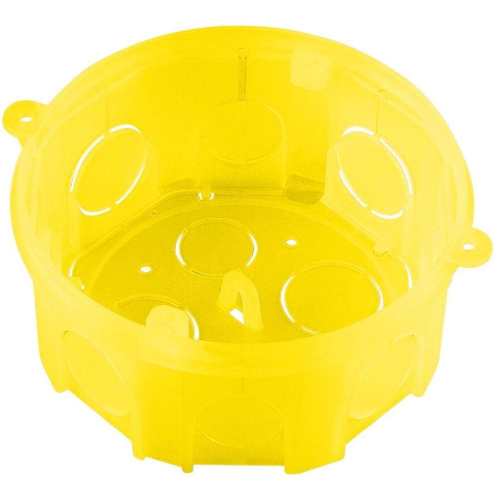 Caixa Embutir 4X4 Octogonal Amarelo Tramontina