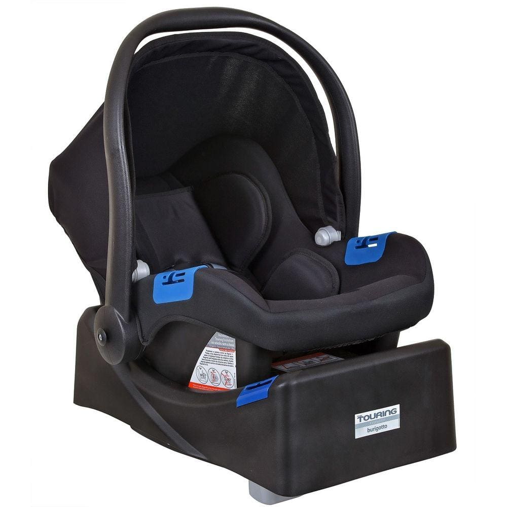Bebê Conforto Touring Preto Com Base Burigotto