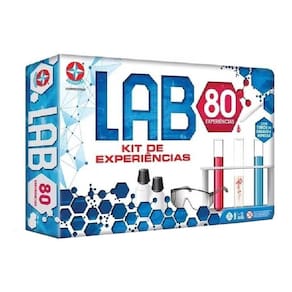 Kit De Experiências Lab 80 Brincando de Cientista Estrela