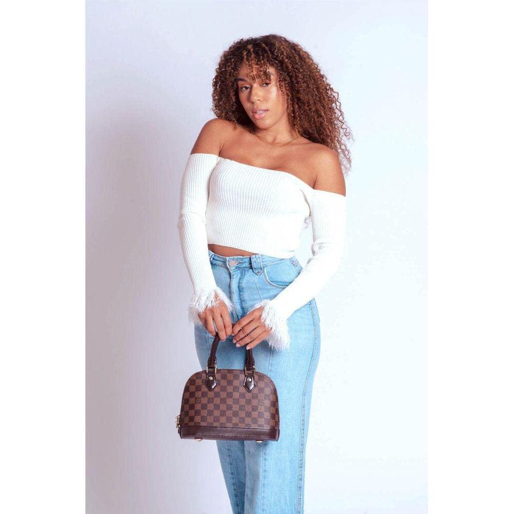 Cropped Mangas Longas Em Modal Ciara