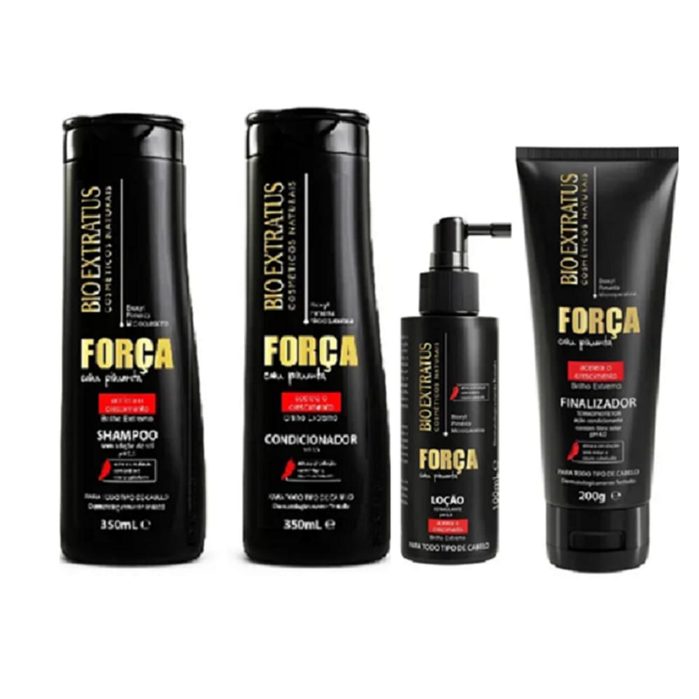 Força com Pimenta Bio Extratus Duo 350ml Finalizador 150ml e Loção 100ml