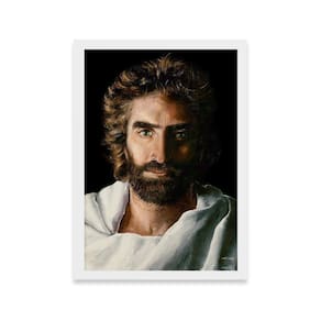 Quadro Príncipe Da Paz 45X33 Akiane Kramarik Jesus Deus Fé B