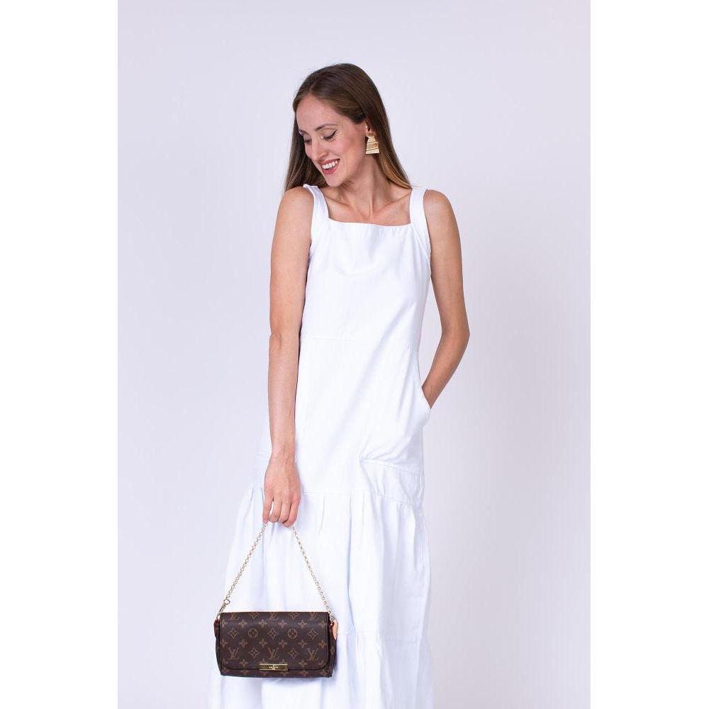 Vestido Longo Sarja