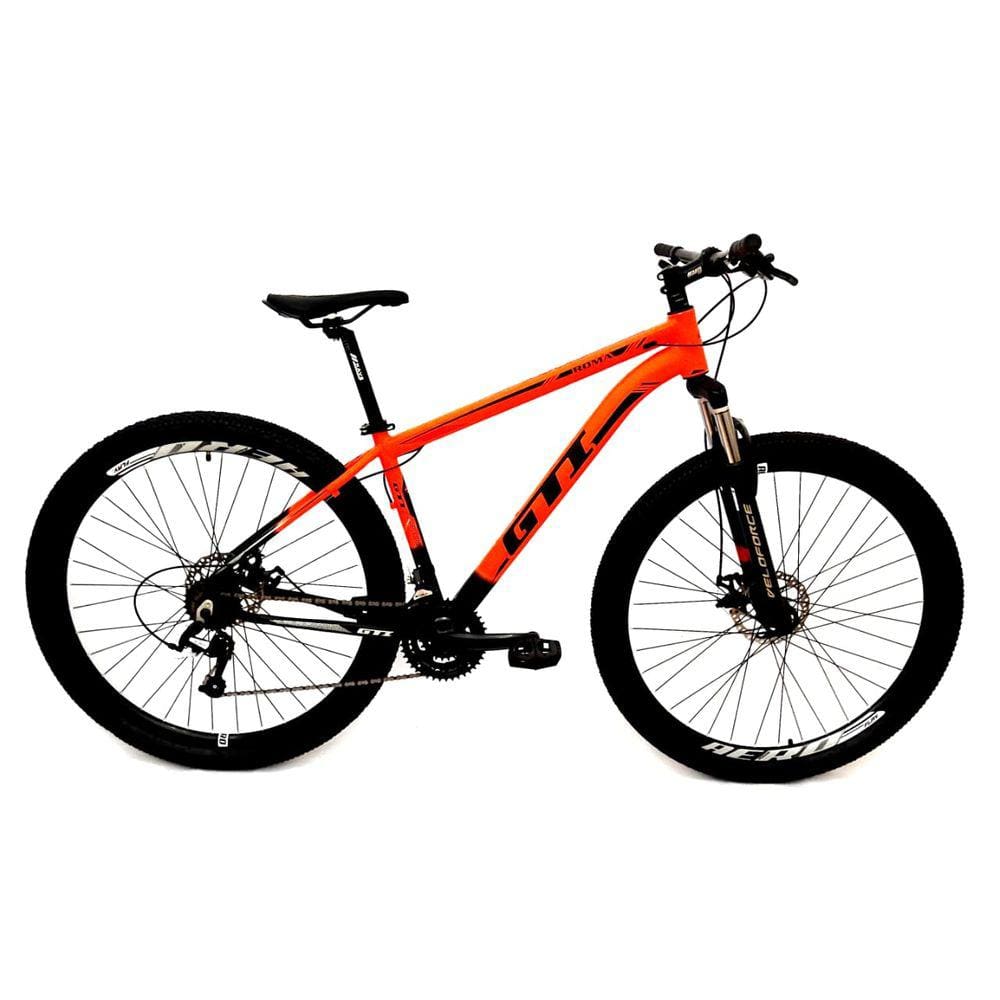 Bicicleta GTI Roma Aro 29 Quadro 19 Alumínio laranja/preto 24V.
