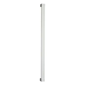 Puxador SM Inox Texturizado 1000mm Berlim Pado Branco Texturizado