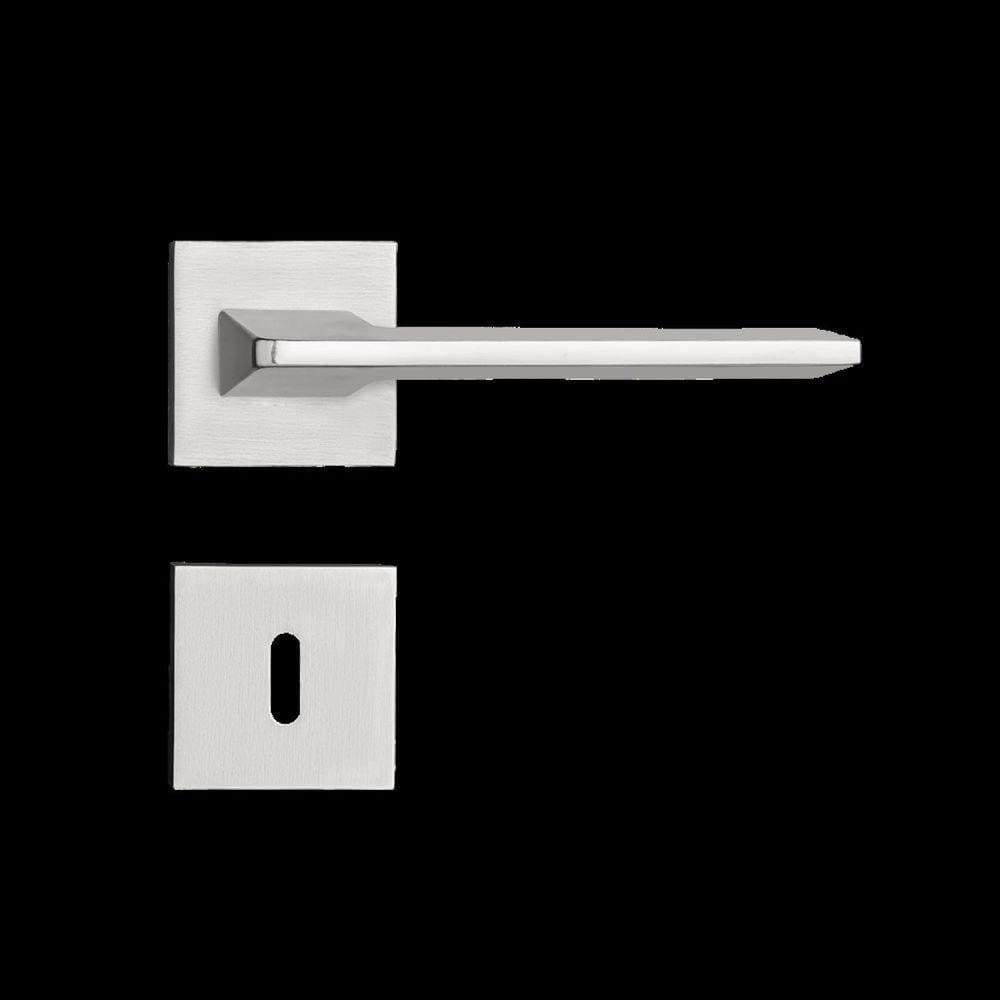 Fechadura Inox Quadrada 502-90 Banheiro Cromo Premium Sara Pado