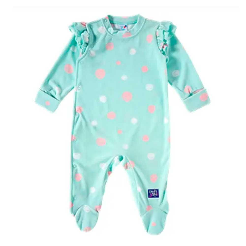 Macacão De Bebê Longo Plush Estampado Tip Top Ref:10180431 Rn/G