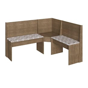 Conjunto Completo Canto Alemão Com Estofado Cadeiras Móveis Canção