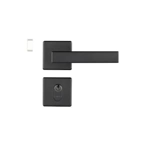 Fechadura 409 Roseta Quadrada Máquina 55 Preto Texturizado Externa Pado