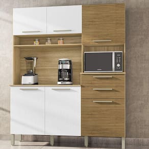 Armário de Cozinha 6 Portas 2 Gavetas Montesa  Kits Paraná Freijó/Supremo