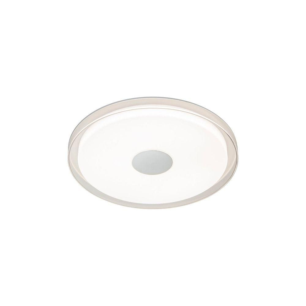 Plafon de Sobrepor Domo 1x36w 3000k 2520 Lúmens LED Pendente BD008C Bella Iluminação Prata