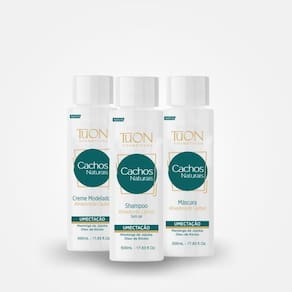 Kit Cachos Shampoo, Máscara E Modelador Cachos Naturais - Tuon