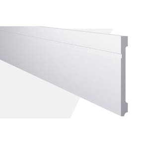 Rodapé de Poliestireno com Friso MF20 18mm x 244cm x 20cm Branco