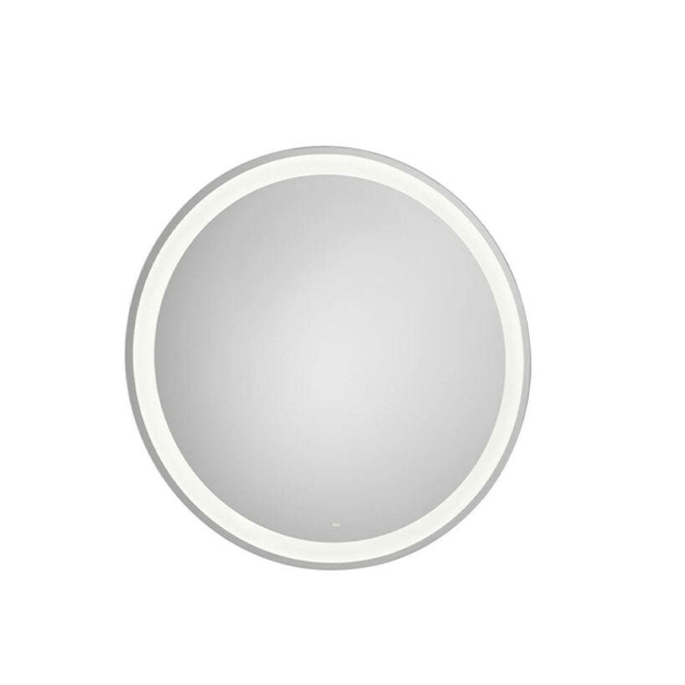 Espelheira LED 80cm Iridia Round Roca Prata