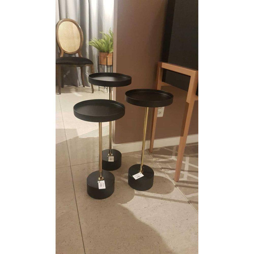 Mesa Apoio Valentin Alta Essentials Preto
