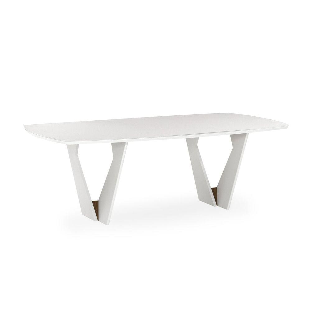 Mesa de Jantar 220x110cm Lavanda Herval Off White