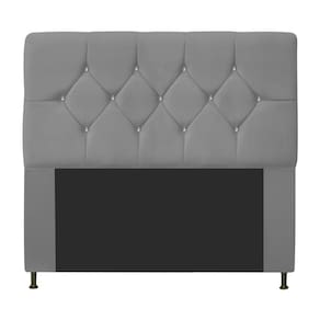 Cabeceira Casal C/ Strass 140 Cm Para Cama Box Corano Bege