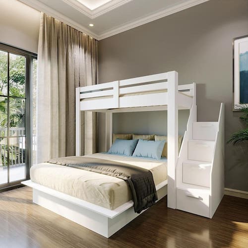 imagem-Beliche Casal Family Star Plus Casatema Branco