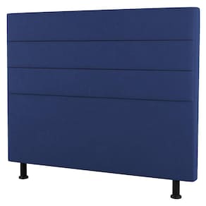 Cabeceira Cama Box Casal Queen Size Malik 160Cm Suede Azul