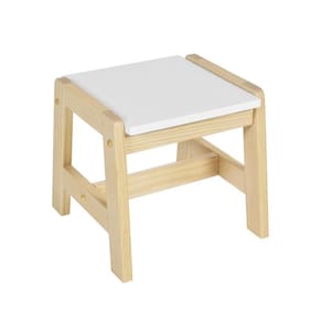 Banqueta Infantil Castelo Casatema Marroml/Branco