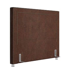 Cabeceira Cama Box Casal King 195Cm Paolla Sintético Camel